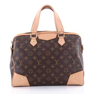 Louis Vuitton Retiro Handbag Monogram Canvas PM Brown 2491101