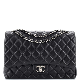 Chanel Classic Double Flap Bag Quilted Lambskin Maxi