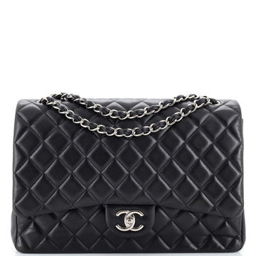 Chanel Classic Double Flap Bag Quilted Lambskin Maxi