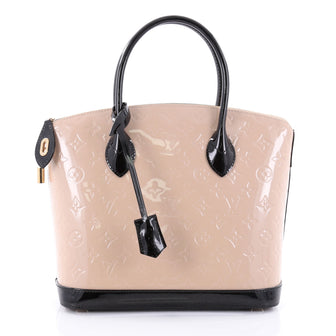 Louis Vuitton Lockit Handbag Monogram Vernis PM Neutral 2491201