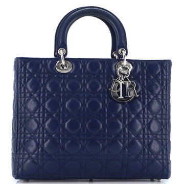 Christian Dior Lady Dior Bag Cannage Quilt Lambskin Large