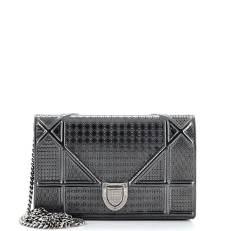 Christian Dior Diorama Wallet on Chain Cannage Embossed Calfskin