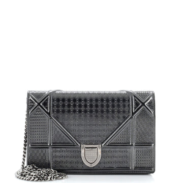 Christian Dior Diorama Wallet on Chain Cannage Embossed Calfskin