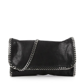 Stella McCartney Falabella Flap Bag Shaggy Deer Black 2491601