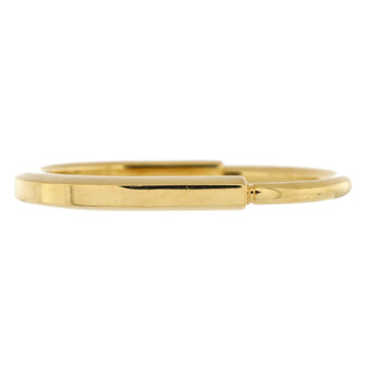 Tiffany & Co. Lock Bangle Bracelet 18K Yellow Gold
