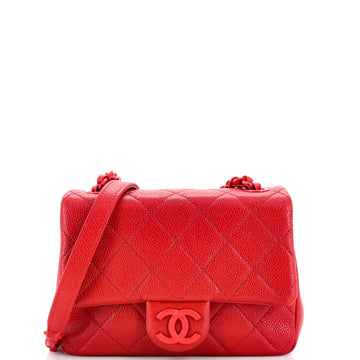 Chanel Incognito Square Flap Bag Quilted Caviar Mini