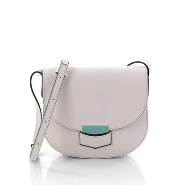 Celine Trotteur Crossbody Bag Calfskin Small White 2492302