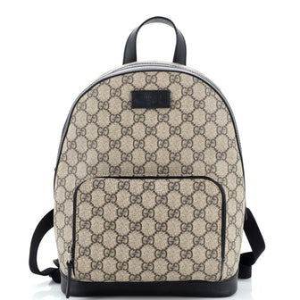 Gucci Zip Pocket Backpack GG Coated Canvas Small