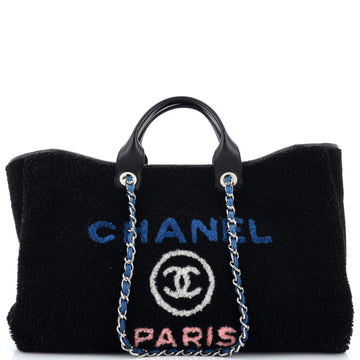 Chanel Deauville Tote Shearling Large