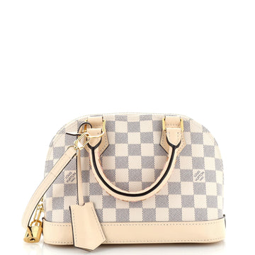 Louis Vuitton Alma Handbag Damier with Braided Detail BB