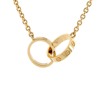 Cartier Love Interlocking Necklace 18K Yellow Gold