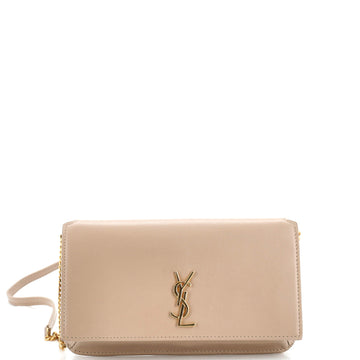 Saint Laurent Classic Monogram Phone Holder Shoulder Bag Leather