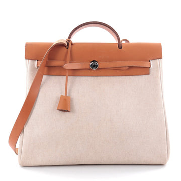 Hermes Herbag Toile and Leather GM Neutral 2492701