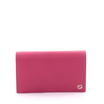 Gucci Betty Chain Wallet Leather Pink 2492801