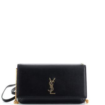 Saint Laurent Classic Monogram Phone Holder Shoulder Bag Leather