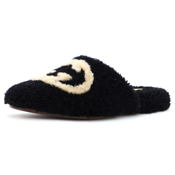 Gucci Women's Eileen Interlocking G Slippers Shearling