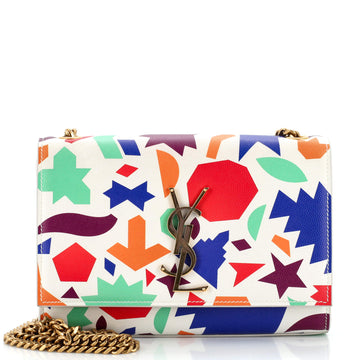 Saint Laurent Classic Monogram Crossbody Bag Printed Leather Small