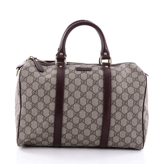 Gucci Joy Boston Bag GG Coated Canvas Medium Brown 2493105