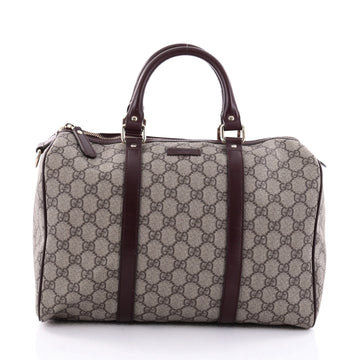 Gucci Joy Boston Bag GG Coated Canvas Medium Brown 2493105