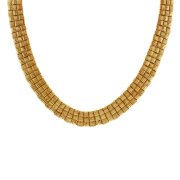 Roberto Coin Appassionata 3 Row Necklace 18K Yellow Gold with Diamonds
