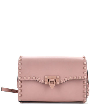 Valentino Garavani Rockstud Flip Lock Flap Bag Leather Small