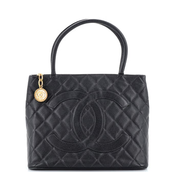 Chanel Medallion Tote Quilted Caviar