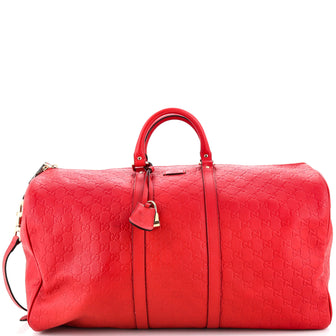 Red gucci clearance duffle bag