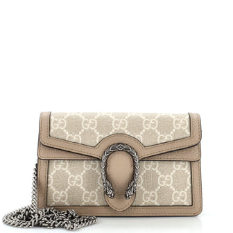 Gucci Dionysus Bag GG Coated Canvas with Leather Super Mini