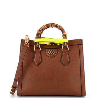 Gucci Diana NM Bamboo Handle Tote Leather Small