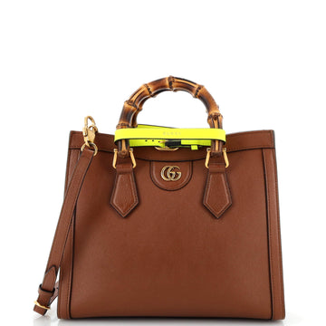 Gucci Diana NM Bamboo Handle Tote Leather Small