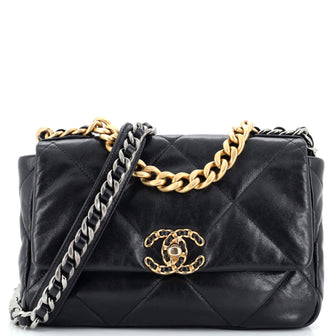 Chanel 19 Flap Bag Quilted Leather Medium