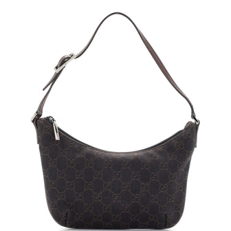Gucci Vintage Pochette Shoulder Bag GG Canvas Small