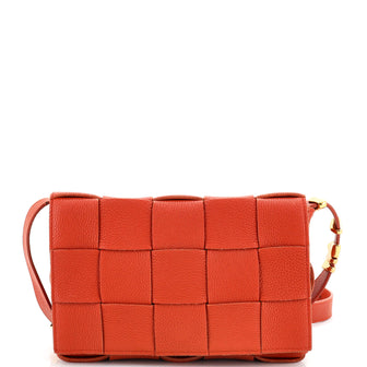 Bottega Veneta Cassette Crossbody Bag Maxi Intrecciato Grained Leather