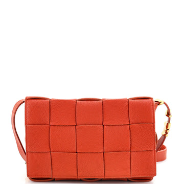 Bottega Veneta Cassette Crossbody Bag Maxi Intrecciato Grained Leather