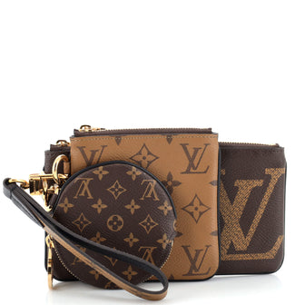 Louis Vuitton Trio Pouch Set Reverse Monogram Giant