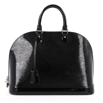 Louis Vuitton Alma Handbag Electric Epi Leather GM Black 2494602