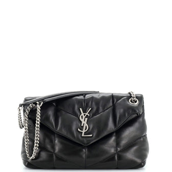 Saint Laurent Loulou Puffer Shoulder Bag Quilted Leather Small