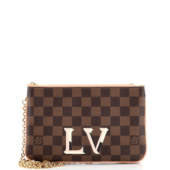 Louis Vuitton Double Zip Pochette Damier