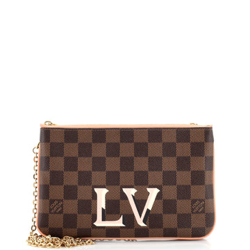 Louis Vuitton Double Zip Pochette Damier