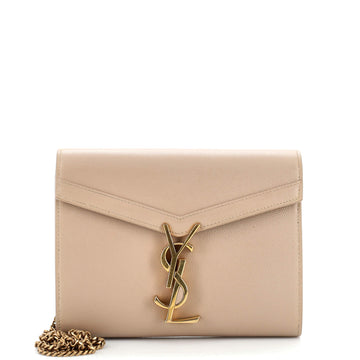 Saint Laurent Cassandra Chain Shoulder Bag Leather Small