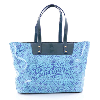 Louis Vuitton Voyage Tote Cosmic Blossom PM Blue 2495001