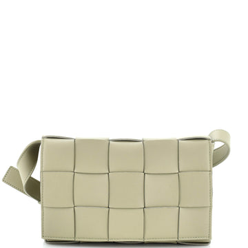 Bottega Veneta Cassette Crossbody Bag Maxi Intrecciato Leather Small