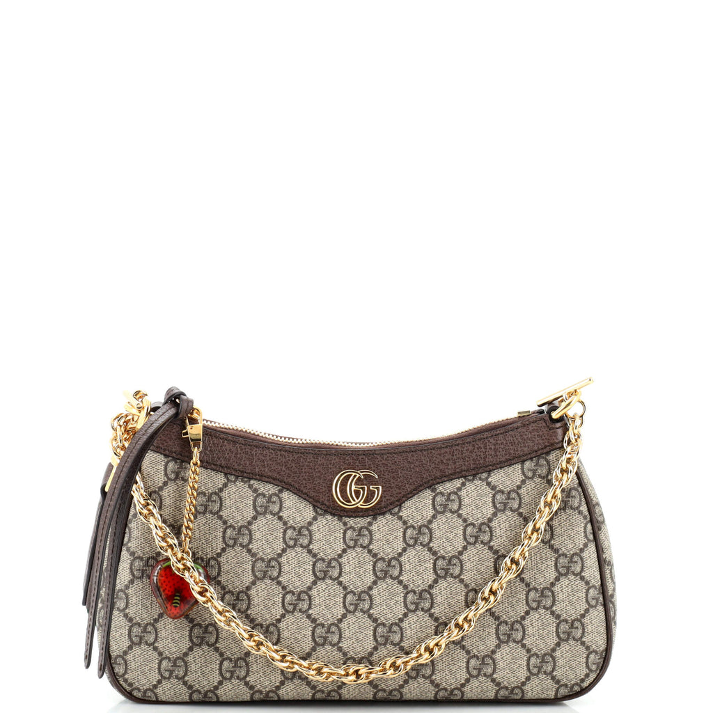 Gucci Ophidia Charm Shoulder Bag GG Coated Canvas Small 249545