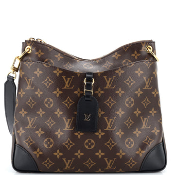 Louis Vuitton Odeon NM Handbag Monogram Canvas with Leather MM