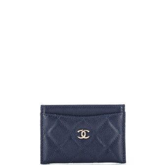 Chanel Classic Card Holder Quilted Caviar