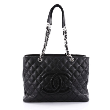 Chanel Grand Shopping Tote Quilted Caviar Black 2496301