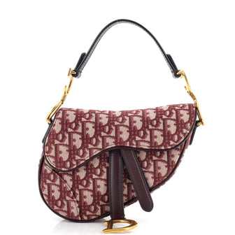 Christian Dior Saddle Handbag Oblique Canvas Mini