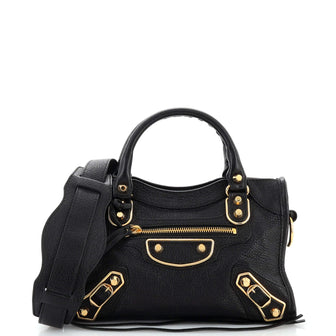 Balenciaga City Classic Studs Bag Leather Mini