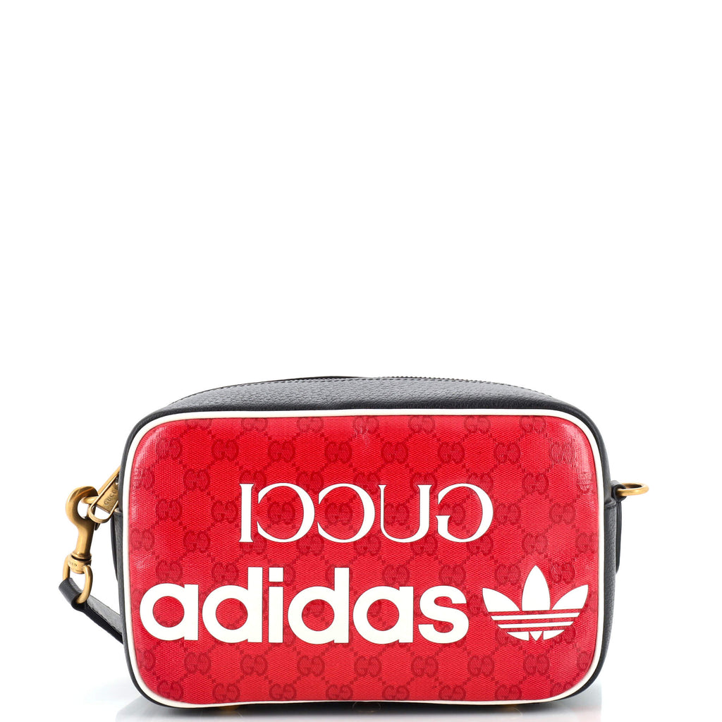 Gucci x adidas Shoulder Bag GG Coated Canvas Small Black 2497063