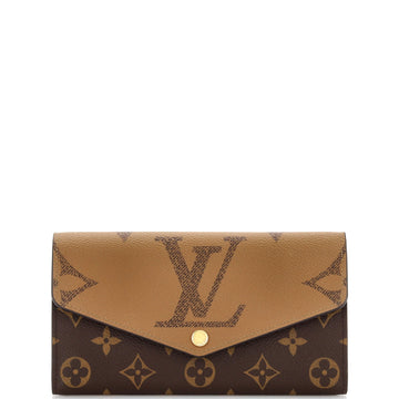 Louis Vuitton Sarah Wallet NM Reverse Monogram Giant and Monogram Canvas